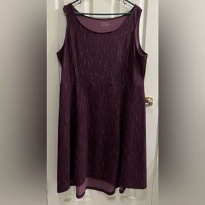 Eddie Bauer - Deep Purple/Maroon  Sleeveless Dress